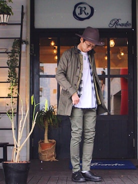 「JOLI（ジョリ）のアイテム（シューズ）」を使った、Kyohei Akitaさん（メンズ・179cm）の冬コーディネート