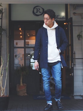 「JOLI（ジョリ）のアイテム（シューズ）」を使った、Kyohei Akitaさん（メンズ・179cm）の冬コーディネート