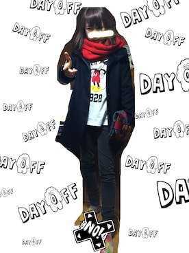 「ミッキーT」｜「アイテム（その他アウター）」を使った、renaさん（レディース・164cm）の秋コーディネート