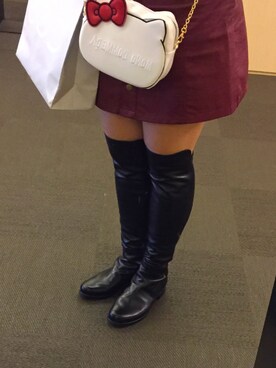 「stuart weitzman」｜Mandy Lamさん（レディース・165cm）の冬コーディネート