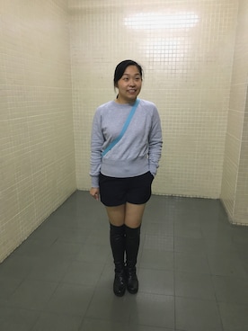「stuart weitzman」｜Mandy Lamさん（レディース・165cm）の冬コーディネート