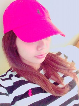 「POLO RALPH LAUREN（ポロ ラルフ ローレン）のアイテム（キャップ、レッド系）」を使った、s.さん（レディース・152cm）の秋コーディネート