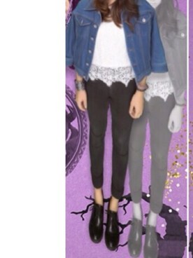 「FOREVER 21（フォーエバー トゥエンティーワン）のアイテム（その他パンツ、ブラック系）」を使った、s.さん（レディース・152cm）の秋コーディネート