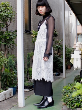 「Dolly&Molly（ドリー＆モリー）のアイテム」を使った、yuiarimaさん（レディース・158cm）の春コーディネート