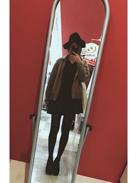「ショッピング」｜「アイテム（ブルゾン）」を使った、sionさん（レディース・157cm）の冬コーディネート