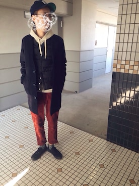 ヤヴサンローランさん（メンズ・172cm）の冬コーディネート