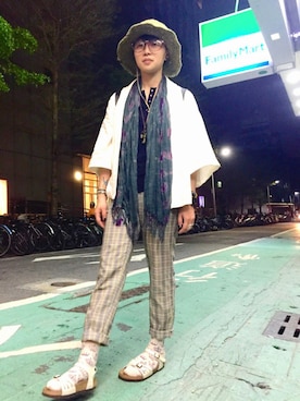 「streetsnap」｜「アイテム（帽子）」を使った、Ningさん（レディース・158cm）の春コーディネート