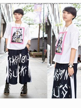 「streetsnap」｜「アイテム（ブーツ）」を使った、Ningさん（レディース・158cm）の春コーディネート