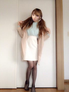「ダズリン」｜「アイテム（チェスターコート）」を使った、まいたんさん（レディース・155cm）の冬コーディネート