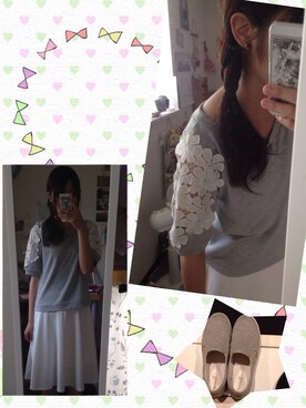 「grove（グローブ）のアイテム（その他シューズ）」を使った、てるてるさん（レディース・164cm）の夏コーディネート