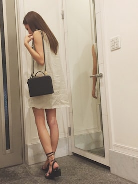 「Laula（ラウラ）のアイテム」を使った、Cheliさん（レディース・166cm）の夏コーディネート