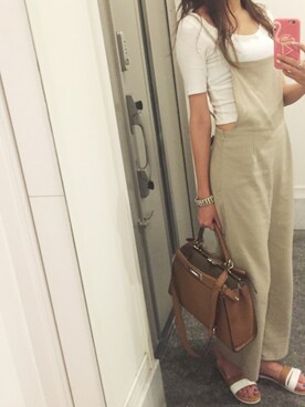 「FENDI」｜「アイテム（オールインワン・サロペット）」を使った、Cheliさん（レディース・166cm）の夏コーディネート
