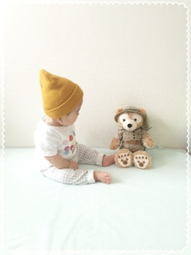 「マヨコーデ」｜P-ta◎さん（キッズ・70cm）の春コーディネート