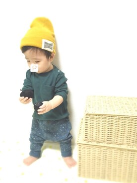 「1辛」｜P-ta◎さん（キッズ・70cm）の秋コーディネート