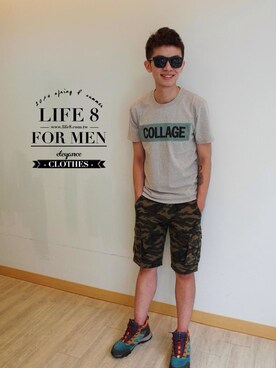 「Life8」｜囍門sevenさん（メンズ・180cm）の夏コーディネート
