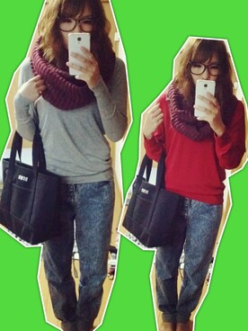 「アイテム（福袋/福箱）」を使った、naomi suさん（レディース・163cm・20代）の秋コーディネート