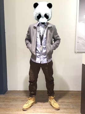 「G-STAR RAW（ジースターロゥ）のアイテム（その他アウター）」を使った、おおの こうへいさん（メンズ・170cm）の春コーディネート