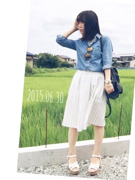 凪さん（レディース・147cm）の夏コーディネート