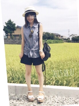 凪さん（レディース・147cm）の夏コーディネート