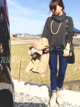 凪さん（レディース・147cm）の冬コーディネート