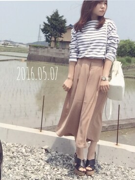 凪さん（レディース・147cm）の春コーディネート