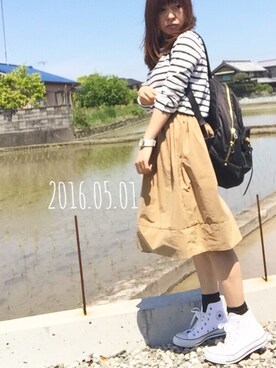 凪さん（レディース・147cm）の春コーディネート