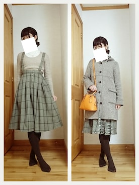 「フィット&フレア」｜Asuさん（レディース・158cm）の冬コーディネート