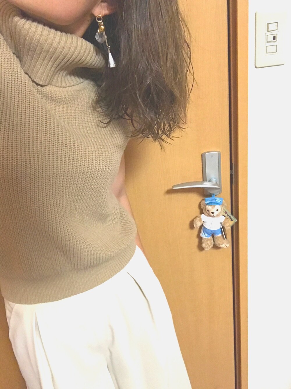 「オトナ女子、キレイめ、ニット、snidel、snidelコーデ、秋コーデ」｜「SNIDELのアイテム（ニット/セーター、ベージュ系）」を使った、minaさん（レディース・163cm）の秋コーディネートの1枚目の写真