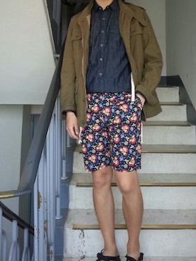 「spectator（スペクテーター）のアイテム」を使った、サンジュンさん（メンズ・177cm）の冬コーディネート