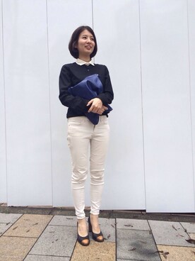 「DRIES VAN NOTEN（ドリスヴァンノッテン）のアイテム（パンプス）」を使った、ako eさん（レディース・163cm）の夏コーディネート