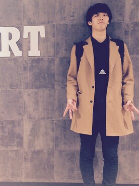 「THE TEST（ザ テスト）のアイテム（アクセサリー）」を使った、きょーたさん（メンズ・180cm）の冬コーディネート
