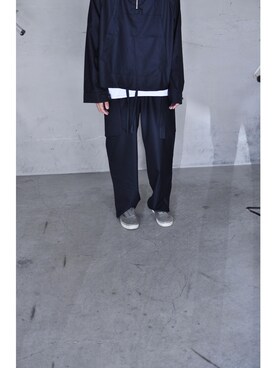 「URU（ウル）のアイテム（その他アウター）」を使った、amplampさん（メンズ・175cm）の夏コーディネート