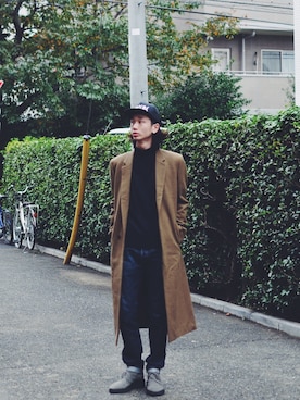 「チャッカブーツ」｜SOSUKEHATTORIさん（メンズ・181cm・20代）の秋コーディネート