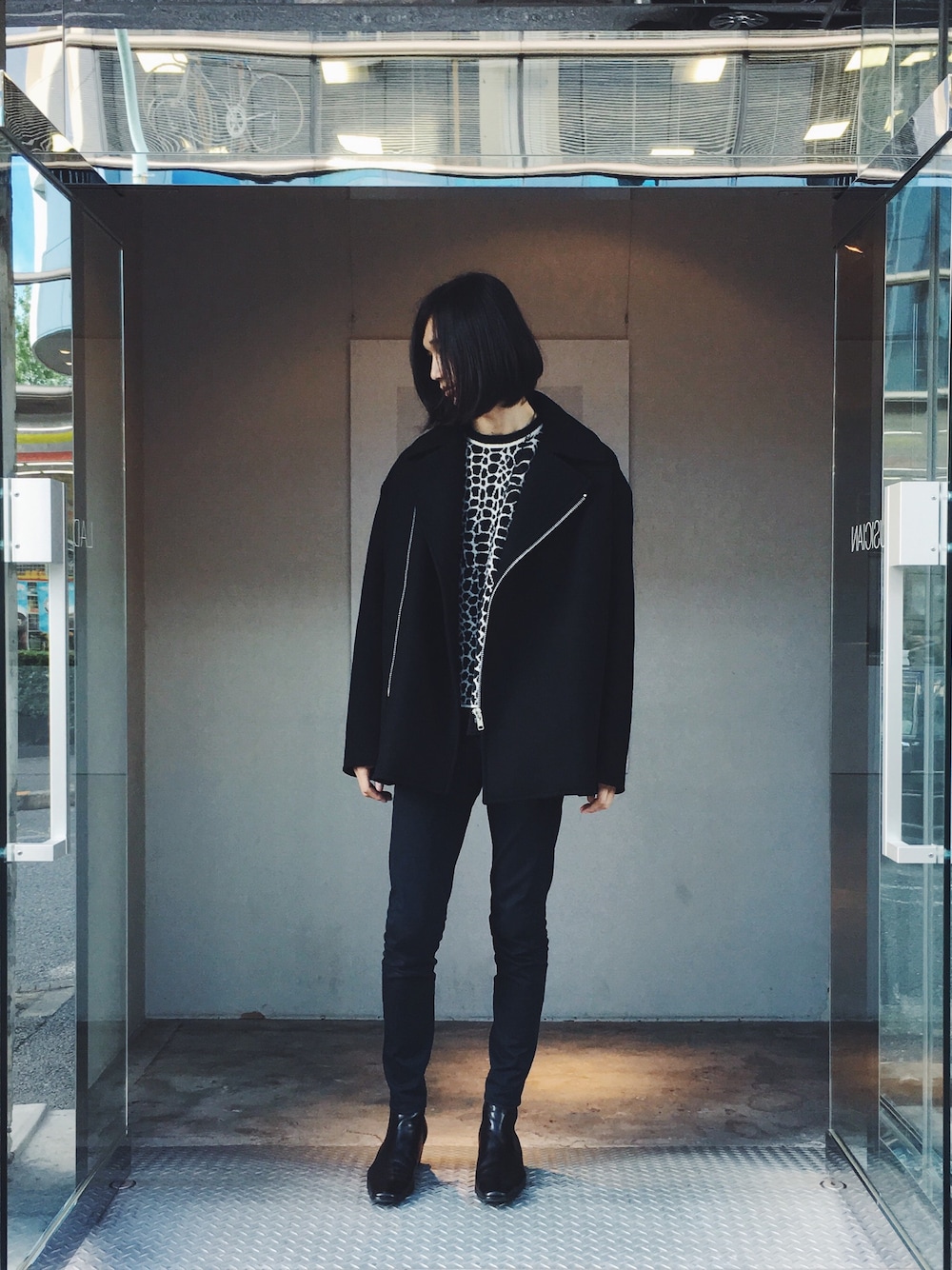 LAD MUSICIANのピーコートを使った人気ファッション