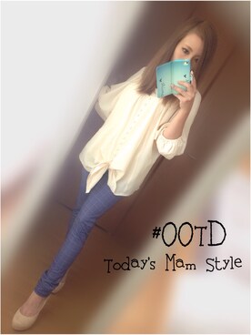 「ROYAL PARTY」｜「アイテム（パンプス）」を使った、まぁ茶3kids☻さん（レディース・150cm）の秋コーディネート