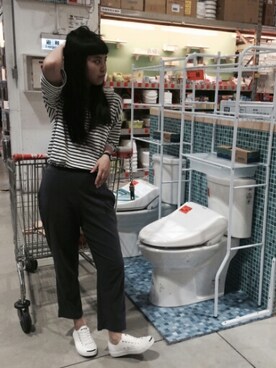 「planet（planet）のアイテム（トップス）」を使った、Blair さん（レディース・157cm）の夏コーディネート