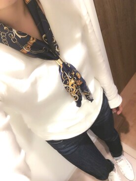 「CONVERSE（コンバース）のconverse（コンバース） ALL STAR OX（オールスターOX）（スニーカー）」を使った、miii⑅◡̈*さん（レディース・154cm）の秋コーディネート