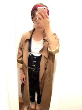 「Sunnyday」｜「アイテム（サロペット/オーバーオール）」を使った、miii⑅◡̈*さん（レディース・154cm）の秋コーディネート