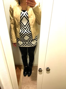 「Heather（ヘザー）のアイテム（ブーツ）」を使った、miii⑅◡̈*さん（レディース・154cm）の秋コーディネート