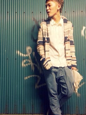 「goa（ゴア）のアイテム（その他アウター）」を使った、福田 恭平さん（メンズ・172cm）の秋コーディネート