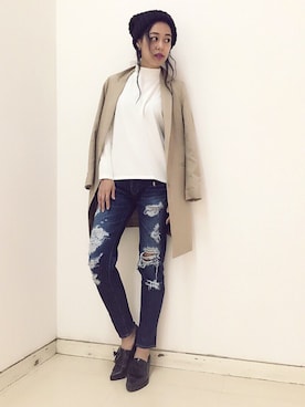 「Regalect（リガレクト）のアイテム」を使った、NAOKOᐛ﻿さん（レディース・163cm）の秋コーディネート