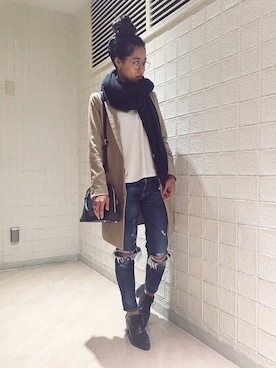 「Regalect（リガレクト）のアイテム」を使った、NAOKOᐛ﻿さん（レディース・163cm）の秋コーディネート