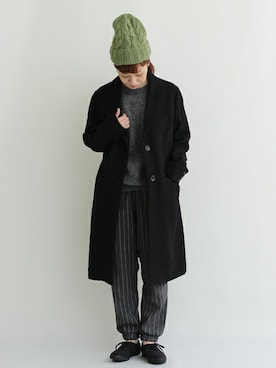 「PAR ICI」｜「アイテム（チェスターコート）」を使った、Tさん（レディース・154cm）の秋コーディネート