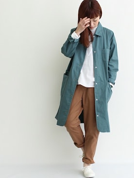 「PAR ICI」｜「アイテム（その他アウター）」を使った、Tさん（レディース・154cm）の冬コーディネート