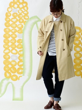 「PAR ICI」｜「アイテム（トレンチコート）」を使った、Tさん（レディース・154cm）の春コーディネート