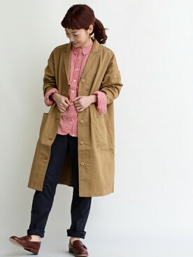 「PAR ICI」｜「アイテム（その他アウター）」を使った、Tさん（レディース・154cm）の春コーディネート