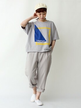 Tさん（レディース・154cm）の春コーディネート