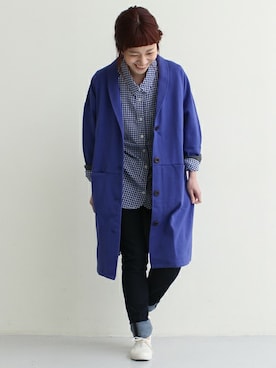 「PAR ICI」｜「アイテム（その他アウター）」を使った、Tさん（レディース・154cm）の春コーディネート