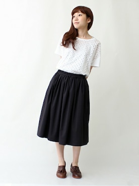 「PAR ICI（パーリッシィ）のアイテム」を使った、Tさん（レディース・154cm）の夏コーディネート