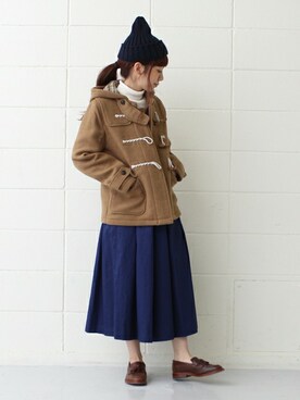 「PAR ICI」｜「アイテム（ダッフルコート）」を使った、Tさん（レディース・154cm）の秋コーディネート